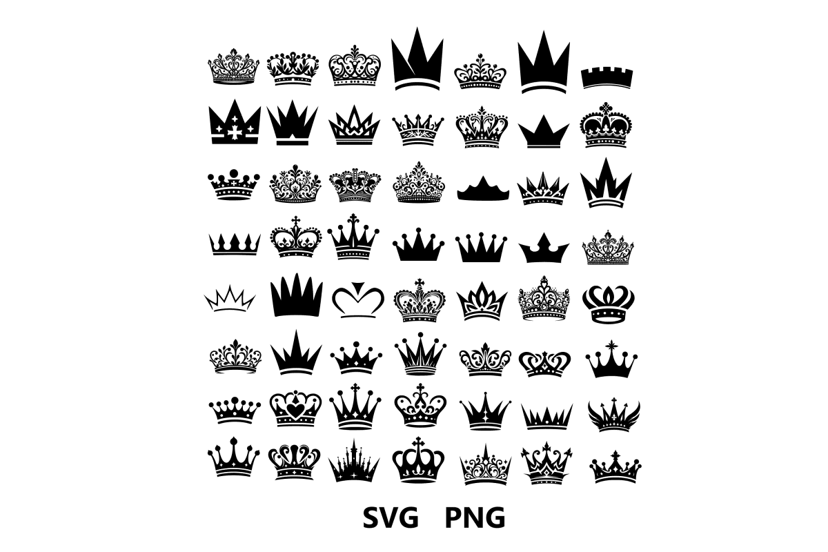 Princess Tiara Royal Crown SVG PNG Bundle