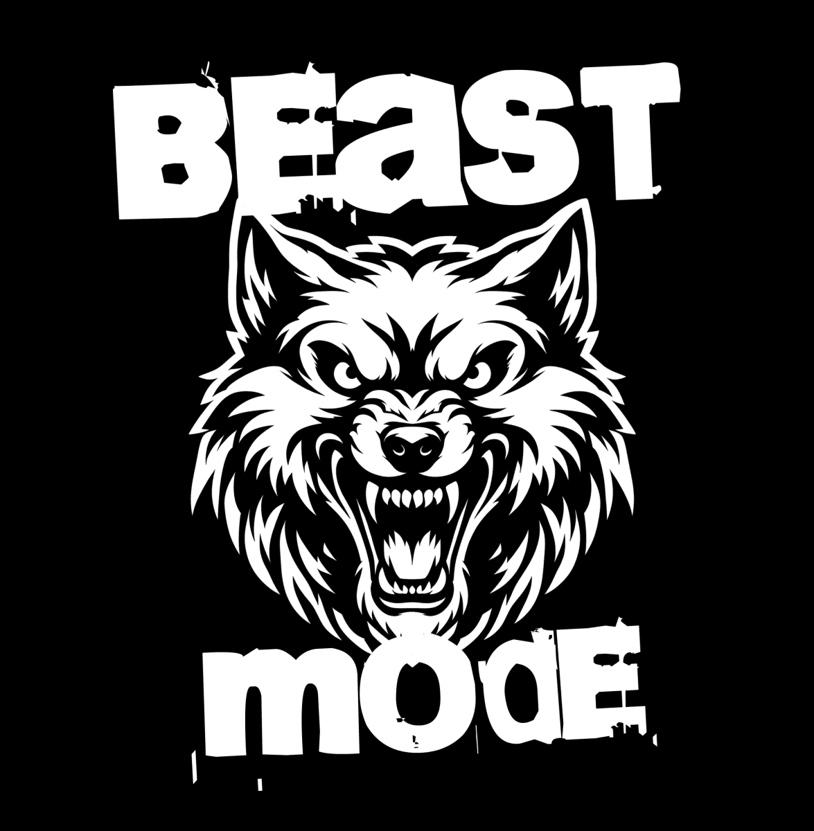 Beast Mode Wolf Design SVG PNG